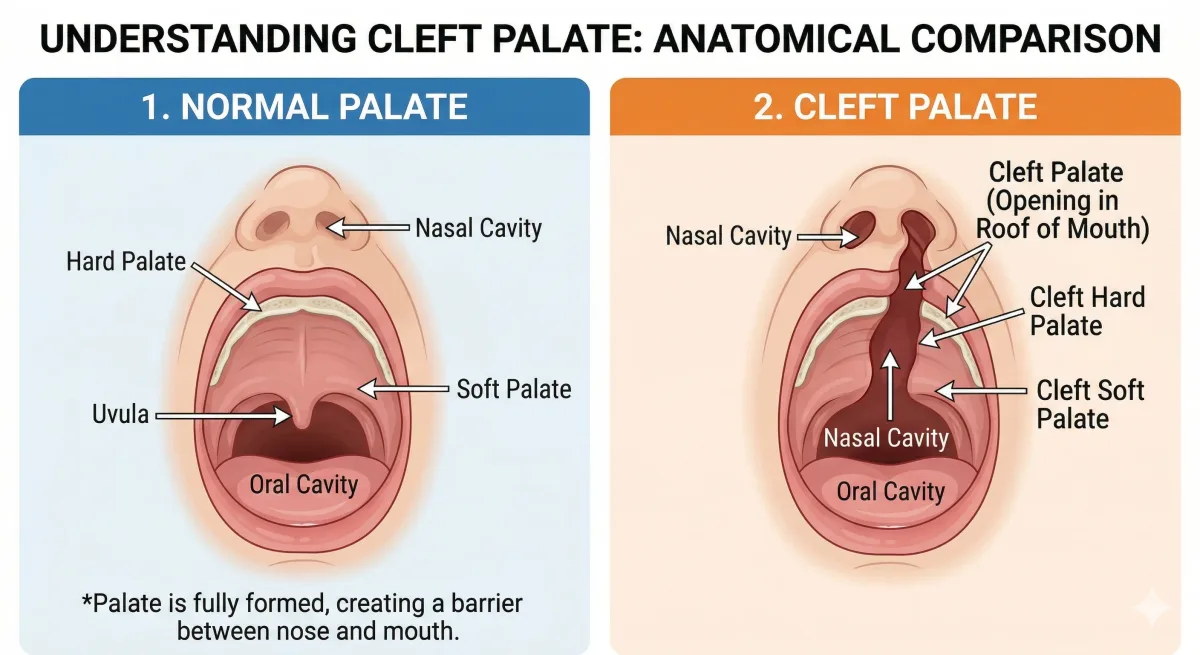 Illustration placeholder for cleft lip and cleft palate orthodontic overview