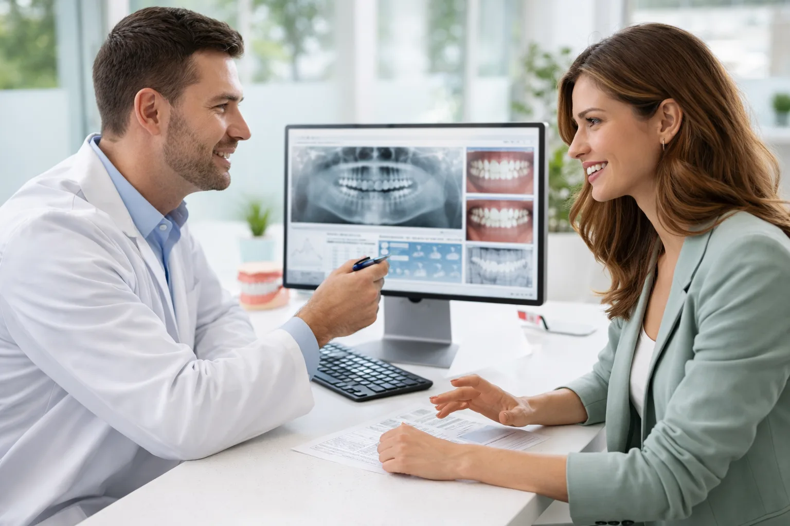 Illustration placeholder for adult orthodontic assessment and records