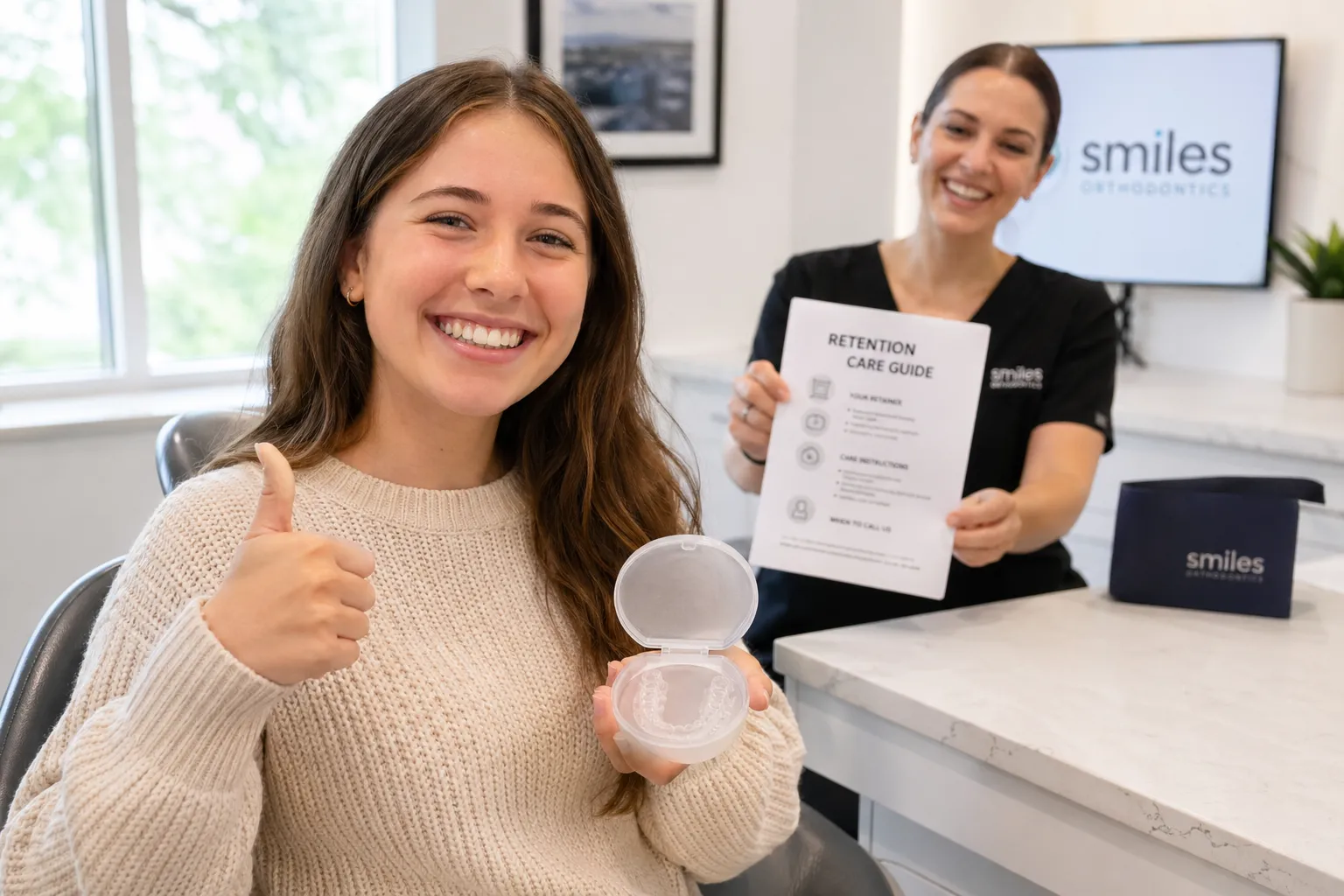 Post-Invisalign retention protocol at TrueSmile