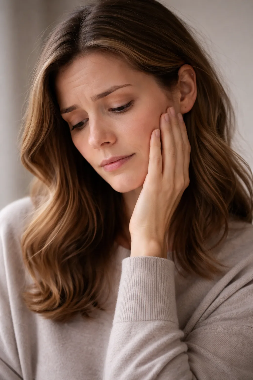Illustration placeholder for symptoms related to crossbite strain
