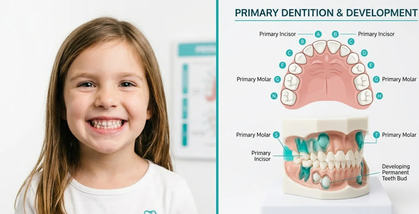 Illustration placeholder for deciduous orthodontic treatment overview