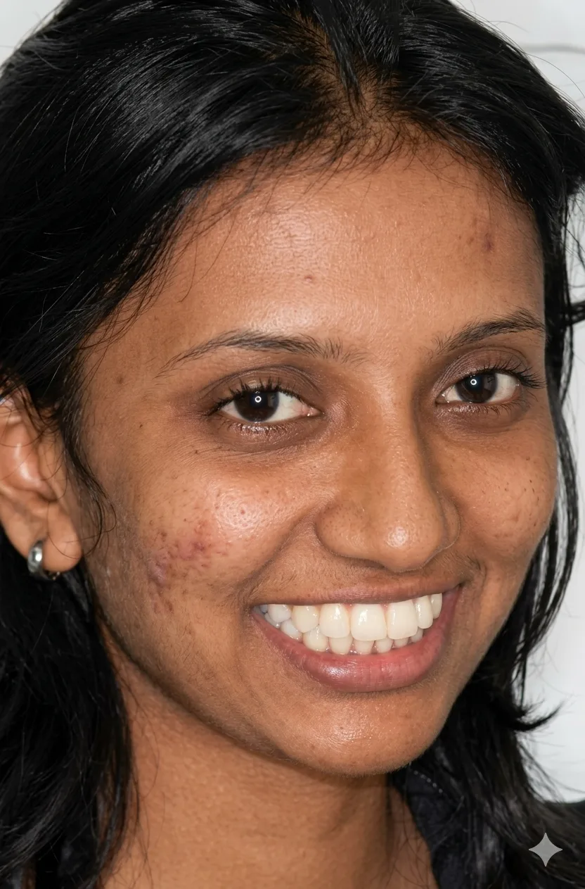 After treatment smile view, case 2