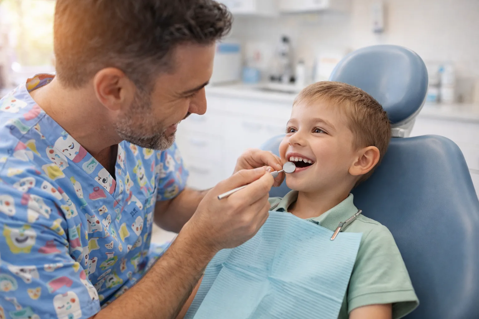 Routine pediatric exam and cleaning placeholder image
